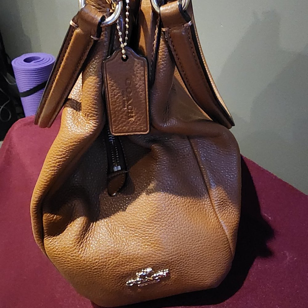 Coach Brown Leather Madison Shoulder Bag